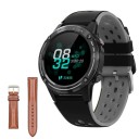 Smartwatch med GPS og udskiftelig læderrem 1