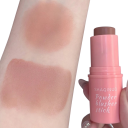 Smooth Blush Stick Waterproof Long-Lasting Cream Blush Illuminating Effect Natural Look for Cheeks and Lips 2