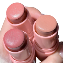 Smooth Blush Stick Waterproof Long-Lasting Cream Blush Illuminating Effect Natural Look for Cheeks and Lips 8