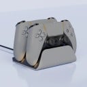 Snabbladdningsdocka för Playstation 5 PS5 dubbel trådlös station DC 5V 1,5A PC ABS 15x14x6 cm för spelkontroller 1