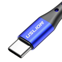 Snabbladdningskabel USB A till USB C 50cm 3A flätad nylonkabel Snabbladdningsmobiltelefon 6