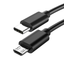 Snabbladdningskabel USB C till Micro USB 50 cm 2.4A synkkabel dataöverföring Micro 2.0-kompatibel laddningskabel 480 Mbps 3
