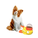 Snackdispenser voor honden en katten 24 x 12 cm Plastic dispenser in de vorm van een eend met activatieknop 3