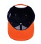 Snapback mit Löwenmuster – Blau-Orange 4