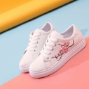 Sneakers da donna con fiori J1175 4
