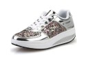 Sneakers da donna in pelle PU con paillettes 1