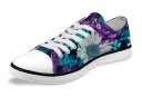 Sneakers da donna in tela con fiori 1