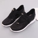 Sneakers slip on da donna Maria con strass 10
