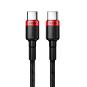 Snel opladen dubbele USB C naar USB C-kabel 1 m 100 W PD 5A-kabel voor snel opladen en gegevensoverdracht 480 Mbps QC3.0 Type-C-oplaadkabel 1