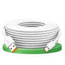 Snel opladen USB A naar USB C kabel 6A 12 m extra lange universele en datakabel voor opladen en synchroniseren duurzaam ontwerp 4