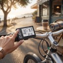Snelheidsmeter voor elektrische fiets LCD-display S866 met achtergrondverlichting en 5 PAS-modi 8 x 5 x 1 cm Waterdichte 5 PIN-connector Zwart 4