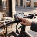 Snelheidsmeter voor elektrische fiets LCD-display S866 met achtergrondverlichting en 5 PAS-modi 8 x 5 x 1 cm Waterdichte 5 PIN-connector Zwart 5