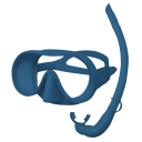 Snorkelling Set 180° Panoramic Mask with Tempered Glass Anti-Fog and Silicone Folding Snorkel for Diving 5