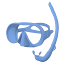 Snorkelling Set 180° Panoramic Mask with Tempered Glass Anti-Fog and Silicone Folding Snorkel for Diving 9