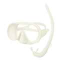 Snorkelset 180° panoramische masker met gehard glas tegen fogging en opvouwbare siliconen snorkel voor duiken 13