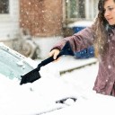 Snow Brush with Ice Scraper 2-in-1 44 cm Brush 17 cm Scraper 9.5 cm Foam Handle For Windscreen and Car Windows 4