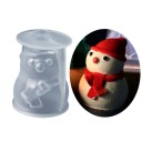 Snowman Candle Mould 7.5 x 6 cm 2