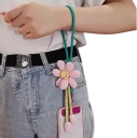 Șnur universal pentru telefon pe umăr cu floare Curea ajustabilă pentru mobil șnur pentru gât suport pentru telefon crossbody 2