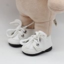 Šnúrovacie botičky pre panenku do 37 cm Z PU kože so skutočnými šnúrkami a kovovými očkami Rozmery 5 x 2,8 cm Nácvik viazania šnúriek 7