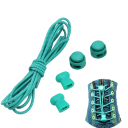 Șnururi elastice de blocare 100 cm 1 pereche Șnururi rotunde lățime 0,3 cm Fără legare Cordon elastic rezistent cu clips de calitate 4