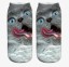 Socken mit 3D-Tierdruck A1484 3