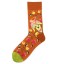 Socken mit Blumendruck 6