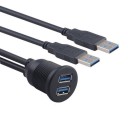 Socket 2x USB with Cable A2883 3
