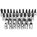 Socket Set 46 pcs Socket Set with Several 1/4" Attachments Socket Set with Socket Heads Hobby Accessories 3