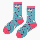 Socks with Various Embroideries 7