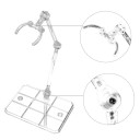 Socle en plastique transparent pour figurines d'action Support extensible avec articulations mobiles Présentoir à figurines Support d'exposition 2
