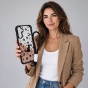 Sød cover til Samsung Galaxy S25 FE med håndledssnor med dyremotiv Akryl gennemsigtig mobilcover 3
