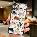 Sød cover til Samsung Galaxy S25 Ultra med dyremotiv Akryl gennemsigtig mobilcover Kamera beskyttelse 2