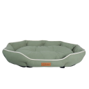 Sofá para animais de estimação 90 x 60 x 18 cm Imitação de camurça Enchimento em algodão Grande cama macia para dormir para cães e gatos 3