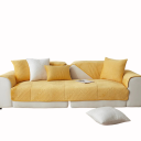 Sofaovertræk Antiskridende quiltet 110 x 210 cm Krystalvelour Blødt tæppe Beskyttelse af sofa og sofa i stuen 9