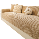 Sofaovertræk skridsikkert fleece 70 x 70 cm Jacquard mønster vaskbart Beskyttende betræk til sofa og stol i stuen 4