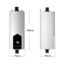Sofort elektrischer Wasserheizer 220V 3000W-5500W IPX4 Tragbarer Mini-Heizer für Küche und Badezimmer EU-Stecker 190x75 mm 4