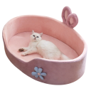 Soft Bed for Dogs and Cats 60 x 40 x 17 cm Velvet Bed with Foam Filling Washable Cover Comfortable Pet Bed 2