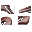 Soft Bicycle Saddle with Hollow Centre 265 × 150 mm PU and Dual-Density Gel Foam with Double Springs for Comfortable Riding 4