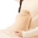 Soft Hot Water Bottle 1000 ml with Fabric Cover Non-Slip Handle Safety Explosion Resistance Heat Therapy 4