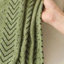 Sohvapäällinen kalastajakuosisella 180 x 340 cm Chenille-malli tupsuilla Liukuestokäsittely ja pestävä Sohvan suoja koko vuoden käyttöön 20