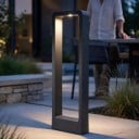 Søjle LED lampe til haven 15 W COB Varm hvid 3000 K 80 cm Aluminium krop DC 12 V Sort Vandtæt belysning til græsplæne og landskab 4
