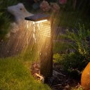 Solar Garden Light 1 pc Waterproof 41.3 x 9 x 16.2 cm With Spike 16 cm LED ABS and PC Black Warm White Light For Pathway and Garden 6