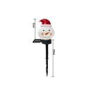 Solar Light 29 cm Garden Stake with Snowman 12 cm Waterproof Outdoor Solar LED Light Lawn and Winter Garden Decoration 5