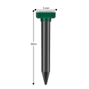 Solar Ultrasone Mollenverjager 6×25 cm IP56 400 Hz Gazon Tuin Boerderij Bescherming tegen Mollen en Woelmuizen 650 m² Automatisch Opladen 4