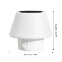 Solarbetriebene dimmbare LED Tischlampe IP65 3.7V USB-C Aufladung 9,5 × 8,5 cm dekorative Nachtlicht RGB 2