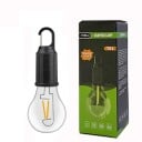 Solarbetriebene LED Campinglampe mit Haken 180 mm USB-C Aufladung IPX4 wasserdichte tragbare Taschenlampe für Outdoor und Camping 1