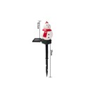 Solarlampe 29 cm Havepind med snemands Vodtæt udendørs LED lampe 10,5 cm figur Dekoration til græsplæne og gård 5