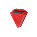 Solarlampe til dyreafvisning med hundebarkelyd 129 dB og blinkende LED-lys IP65 plastik rød til beskyttelse af haven og grunden 5