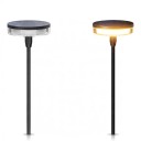 Solarleuchten für den Weg 2 Stk. Wogend im Wind Höhe 53,3 und 83,3 cm LED IP65 Wasserdicht Warmweiß Schwarz Für Garten Terrasse und Rasen 3