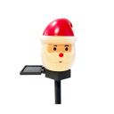 Solarlicht 29 cm Gartenstecker mit Santa Wasserdichtes Außen-LED-Licht 10 cm Figur Dekoration für Rasen und Hof Weihnachtsbeleuchtung 2